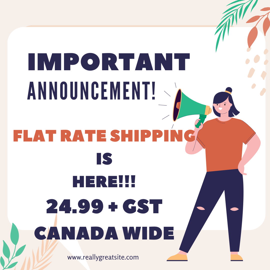 Flat Rate Shipping Across Canada